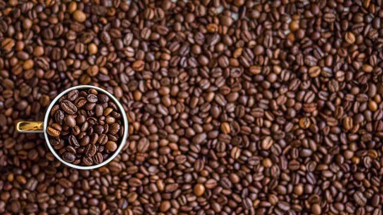 Kaffeeblends eine aromatische Mischung von Kaffeebohnen